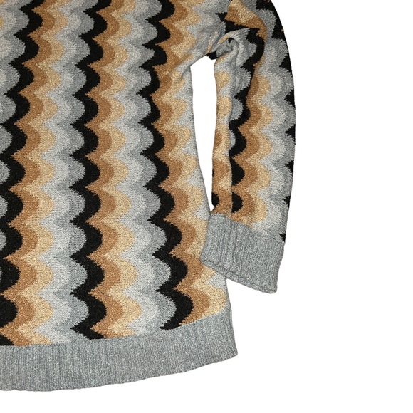 Show Me Your Mumu Retro Wave Knit Comfy Oversized Sweater Blue Size Medium - Picture 6 of 11